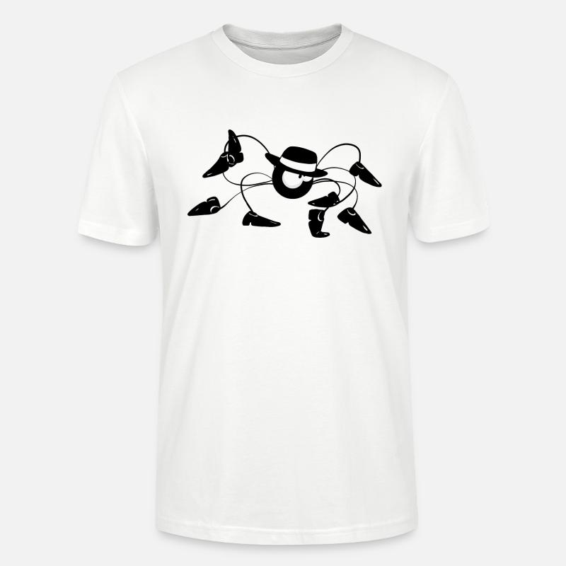 Beth l'araignée - Le Moonwalk - T-shirt bio CRAFTER Stanley Stella Unisexe - blanc
