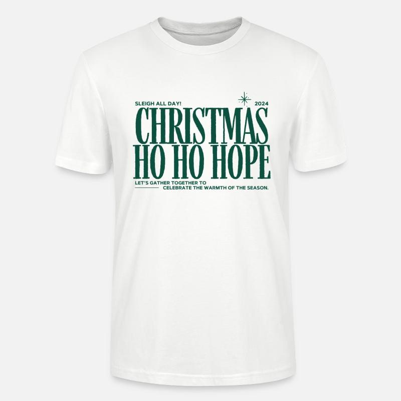 Pull de Noël - Weihnachtspullover - T-shirt bio CRAFTER Stanley Stella Unisexe - blanc