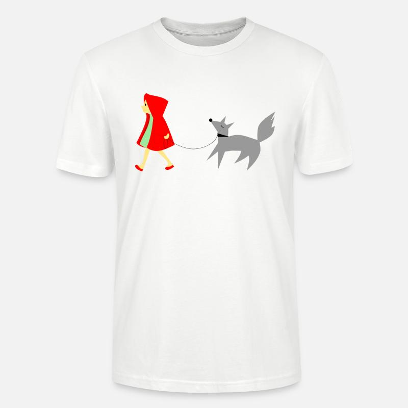 Rotkäppchen und der Wolf - Stanley/Stella Unisex Bio-T-Shirt CRAFTER - Weiß