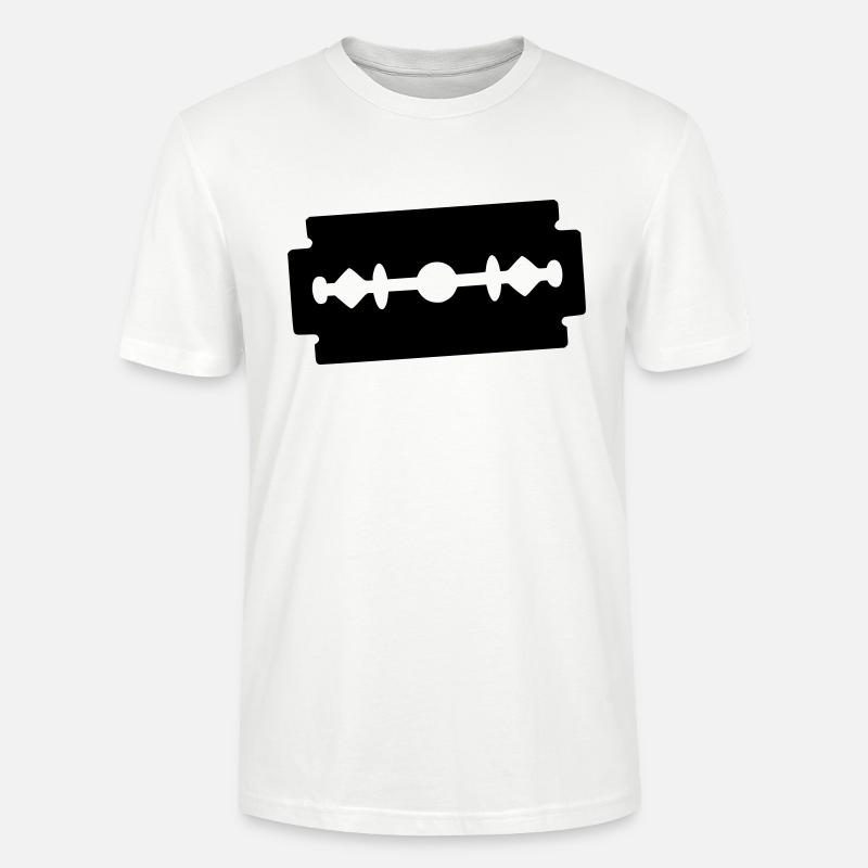 Rasierklinge Symbol - Stanley/Stella Unisex Bio-T-Shirt CRAFTER - Weiß