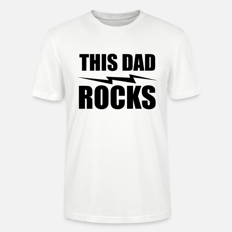 this dad rocks - Stanley/Stella Unisex Bio-T-Shirt CRAFTER - Weiß
