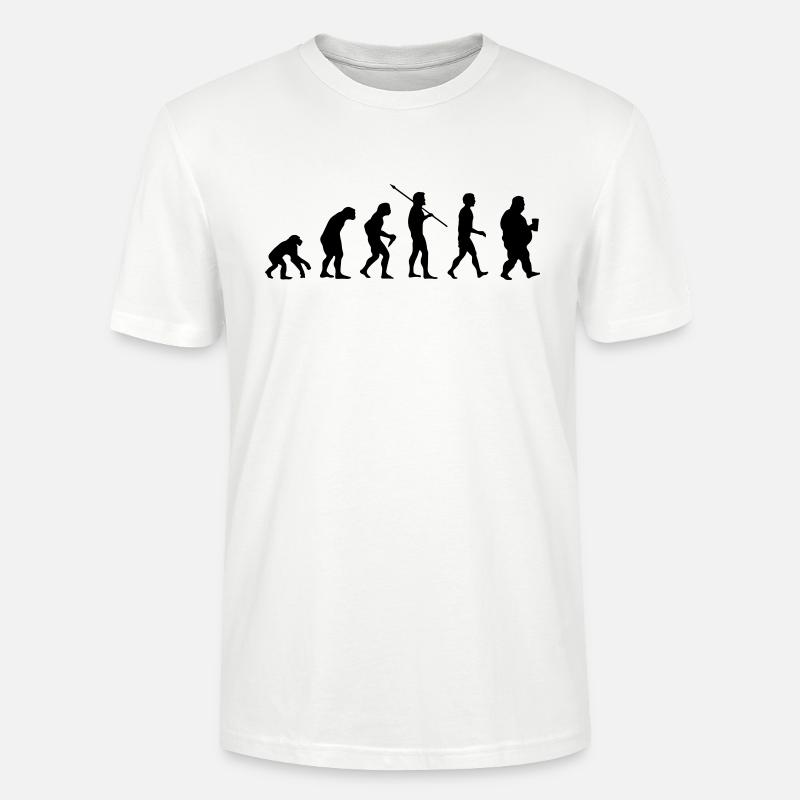 Funny evolution - Stanley/Stella Unisex Bio-T-Shirt CRAFTER - Weiß