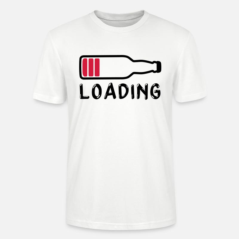 Laden Bier trinken - Laden - Stanley/Stella Unisex Bio-T-Shirt CRAFTER - Weiß