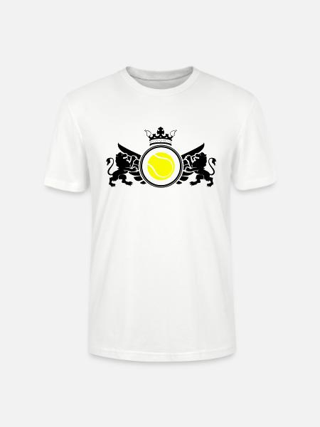 Tennis Crest - Stanley/Stella CRAFTER Unisex Organic T-Shirt - white