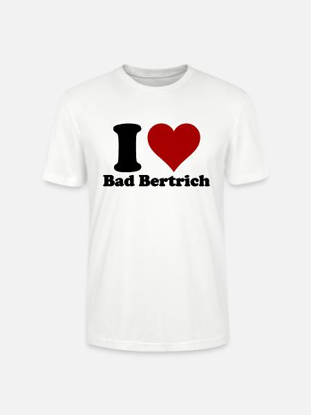 I Love Bad Bertrich - Stanley/Stella Unisex Bio-T-Shirt CRAFTER - Weiß