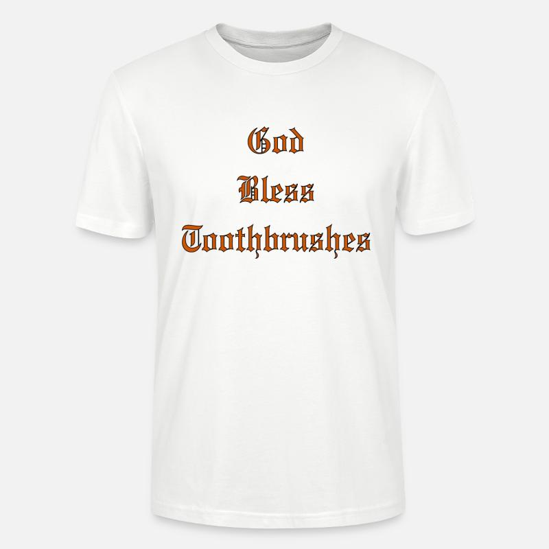 GodBlessToothbrushes - Stanley/Stella Unisex Bio-T-Shirt CRAFTER - Weiß