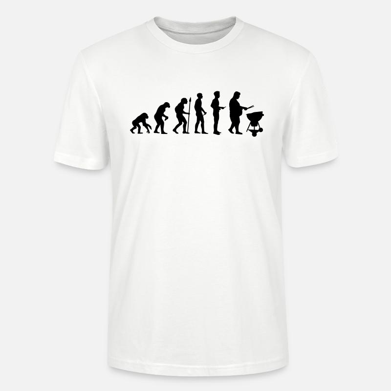 Fat man grill evolution - Stanley/Stella Unisex Bio-T-Shirt CRAFTER - Weiß