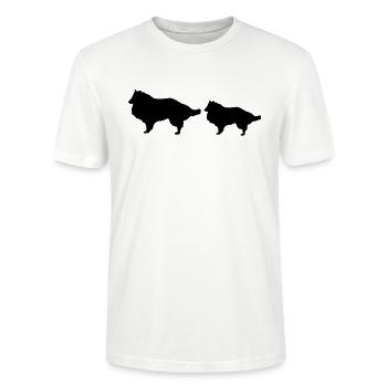 Canine - T-shirt bio CRAFTER Stanley Stella Unisexe - blanc - Devant - Alina (178cm) & Michal (187cm)