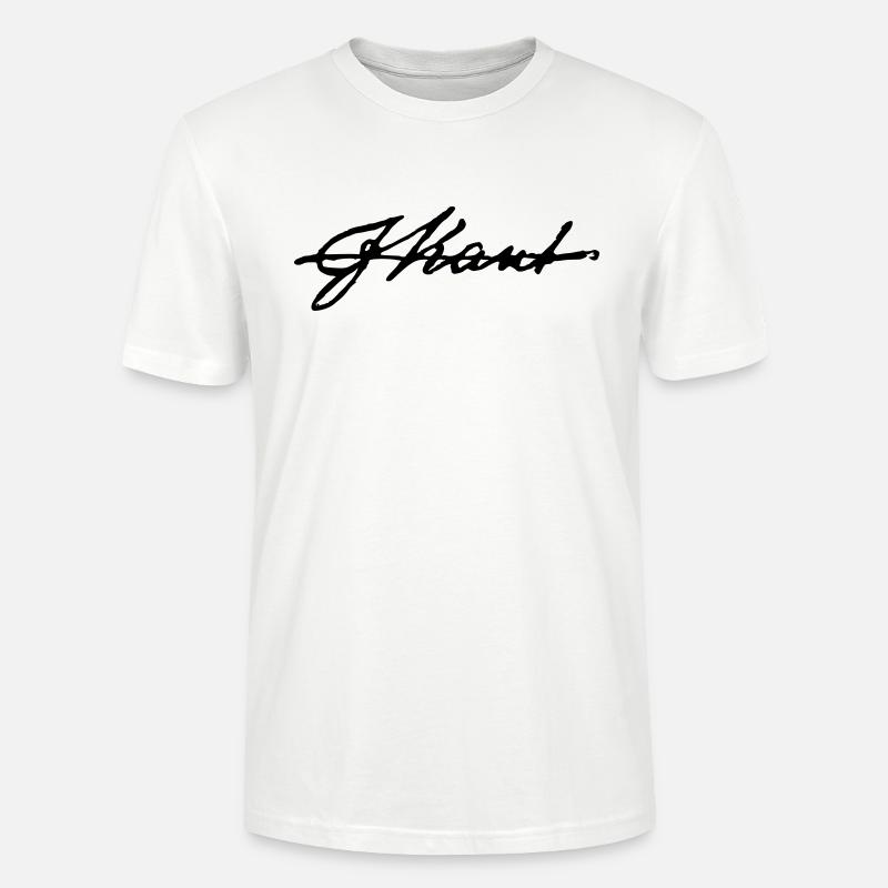 Immanuel Kant Unterschrift - Stanley/Stella Unisex Bio-T-Shirt CRAFTER - Weiß