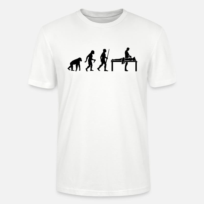 Evolution Massage - Stanley/Stella CRAFTER Unisex Organic T-Shirt - white