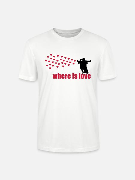 where is love - Stanley/Stella Unisex Bio-T-Shirt CRAFTER - Weiß