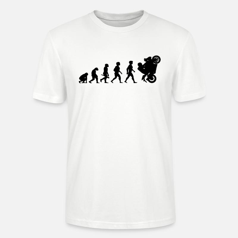 Evolution Superbikes Moto Biker course - T-shirt bio CRAFTER Stanley Stella Unisexe - blanc
