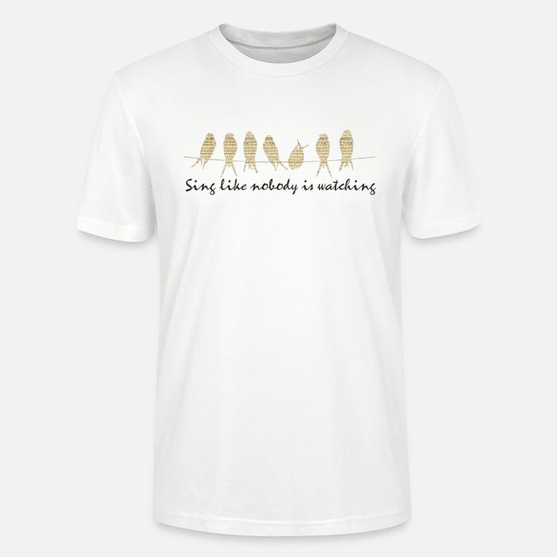 Sing - Stanley/Stella Unisex Bio-T-Shirt CRAFTER - Weiß