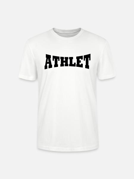 Athlet Schriftzug - Stanley/Stella Unisex Bio-T-Shirt CRAFTER - Weiß