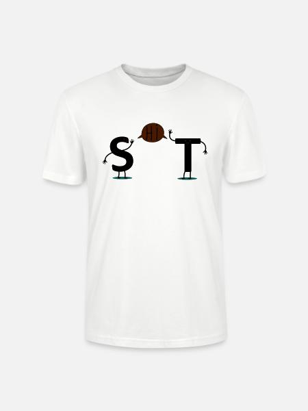 shit - Stanley/Stella CRAFTER Unisex Organic T-Shirt - white