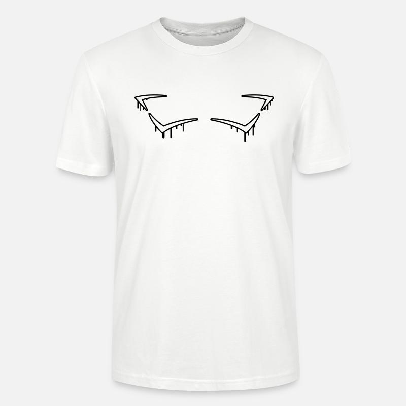 Graffiti Frame - Stanley/Stella CRAFTER Unisex Organic T-Shirt - white