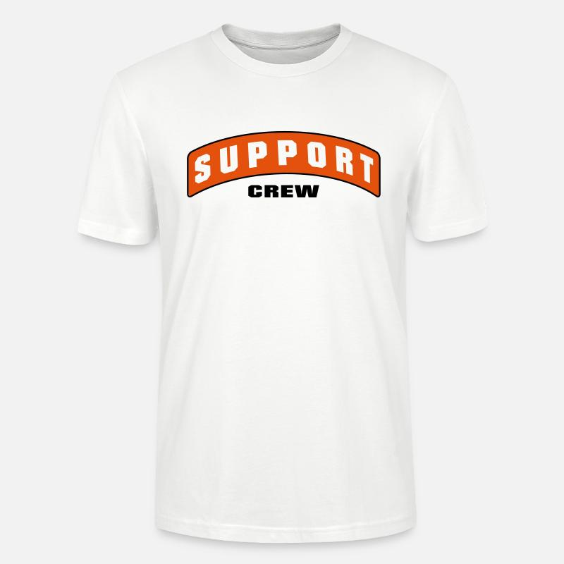 SUPPORT CREW PATCH - Stanley/Stella Unisex Bio-T-Shirt CRAFTER - Weiß