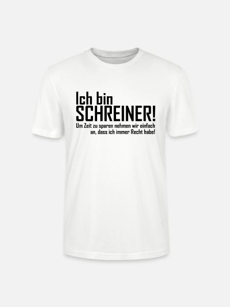 ich bin schreiner - Stanley/Stella Unisex Bio-T-Shirt CRAFTER - Weiß