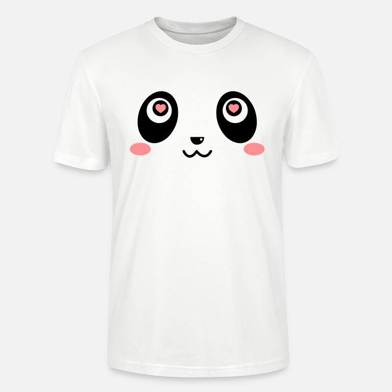 Amour de panda - T-shirt bio CRAFTER Stanley Stella Unisexe - blanc