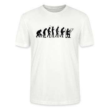 Bauzeichner Technischer Zeichner Architekt - Stanley/Stella Unisex Bio-T-Shirt CRAFTER - Weiß - Vorne - Alina (178cm) & Michal (187cm)