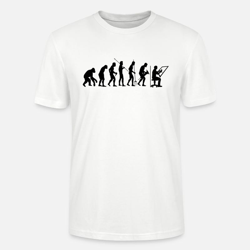 Draughtsman Technical Draughtsman Architect - Stanley/Stella CRAFTER Unisex Organic T-Shirt - white