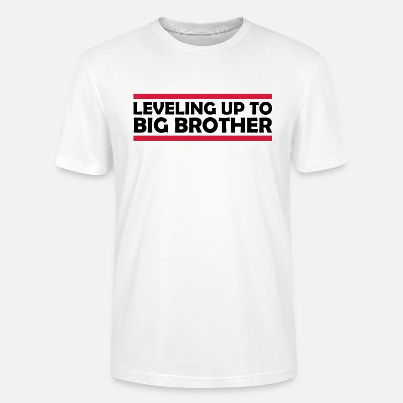 Leveling up big brother - Stanley/Stella Unisex Bio-T-Shirt CRAFTER - Weiß