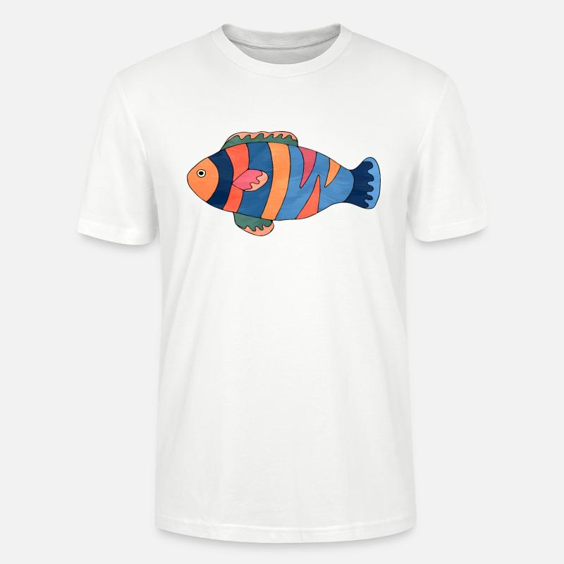 Fisch - Stanley/Stella Unisex Bio-T-Shirt CRAFTER - Weiß