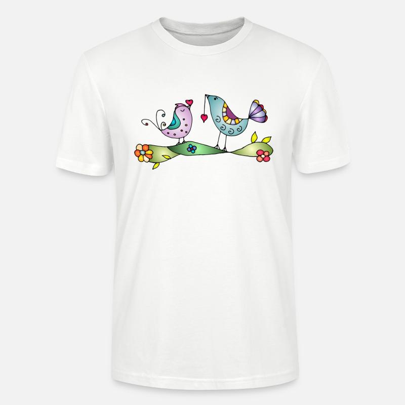 Vögel - Stanley/Stella Unisex Bio-T-Shirt CRAFTER - Weiß