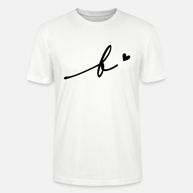 Buchstabe B Schreibschrift - Stanley/Stella Unisex Bio-T-Shirt CRAFTER - Weiß