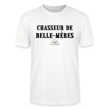 chasseur de belle-mères - T-shirt bio CRAFTER Stanley Stella Unisexe - blanc - Devant - Alina (178cm) & Michal (187cm)