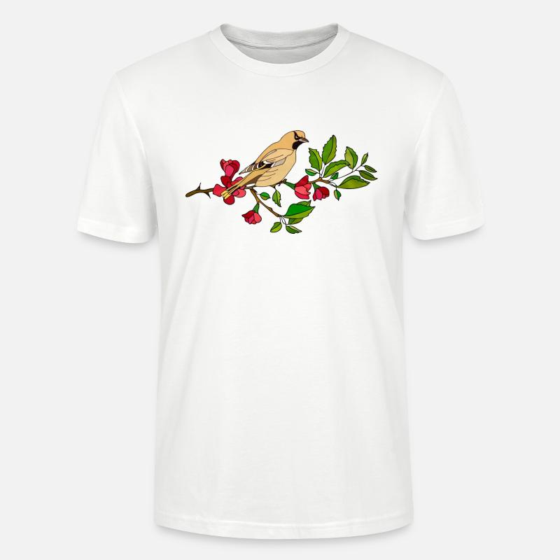 Bunter Vogel - Stanley/Stella Unisex Bio-T-Shirt CRAFTER - Weiß