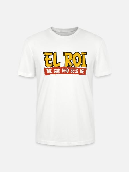 EL ROI The God Who Sees Me NSPPD - Stanley/Stella CRAFTER Unisex Organic T-Shirt - white