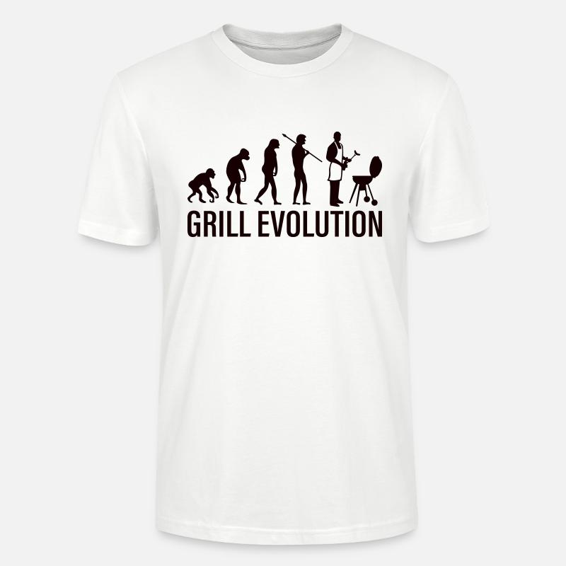 Evolution du gril - T-shirt bio CRAFTER Stanley Stella Unisexe - blanc