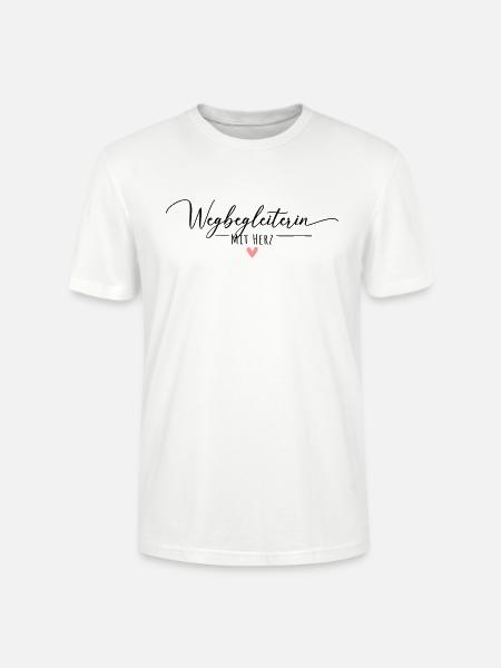 Wegbegleiterin mit Herz - Stanley/Stella Unisex Bio-T-Shirt CRAFTER - Weiß