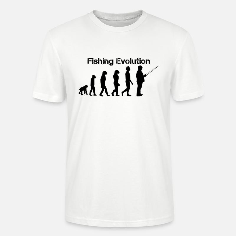 l'évolution de la pê - T-shirt bio CRAFTER Stanley Stella Unisexe - blanc