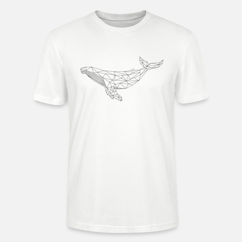 Wal "Geo Black" - Stanley/Stella Unisex Bio-T-Shirt CRAFTER - Weiß
