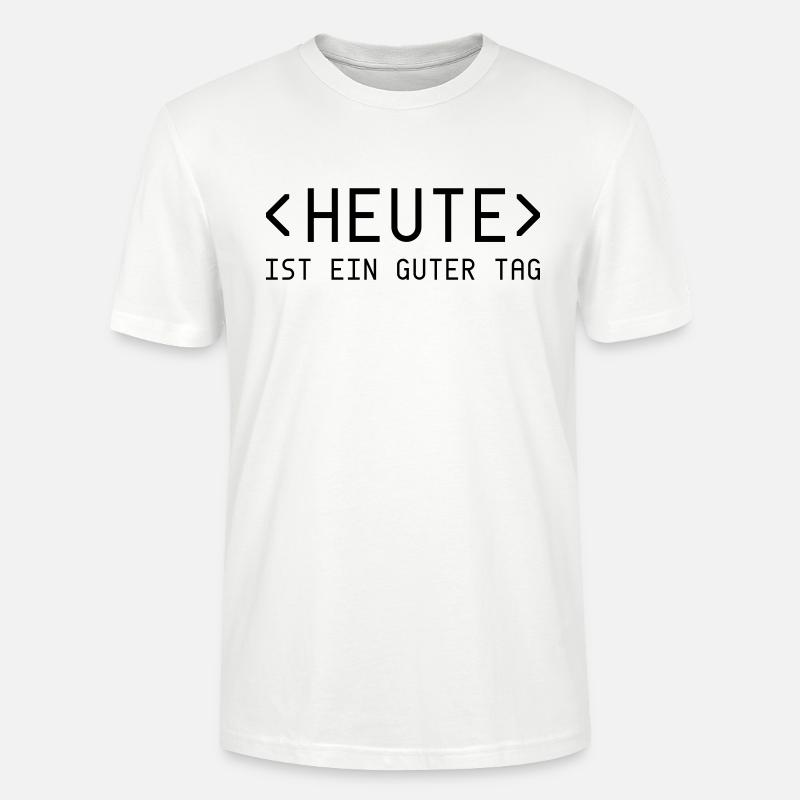 Today Day - Coder - Stanley/Stella CRAFTER Unisex Organic T-Shirt - white