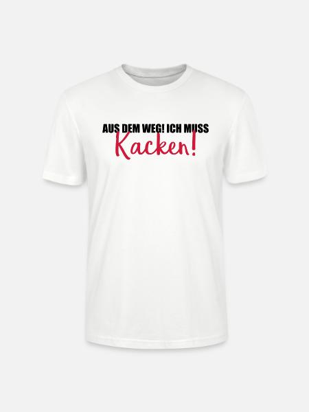 aus dem weg kacken - Stanley/Stella Unisex Bio-T-Shirt CRAFTER - Weiß
