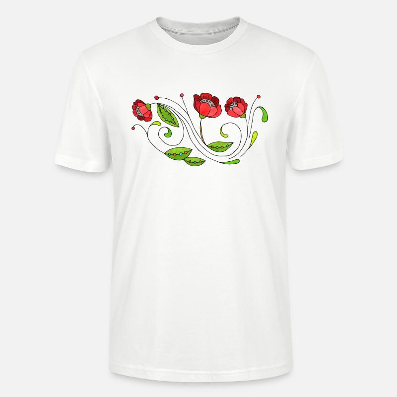 Blumen - Stanley/Stella Unisex Bio-T-Shirt CRAFTER - Weiß