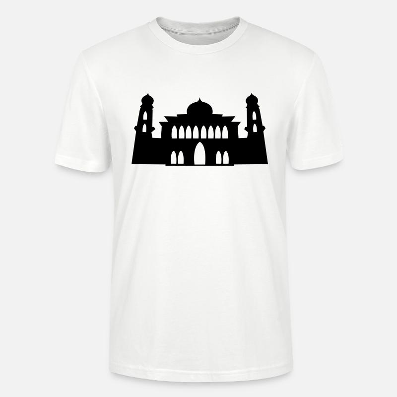moschee silhouette - Stanley/Stella Unisex Bio-T-Shirt CRAFTER - Weiß