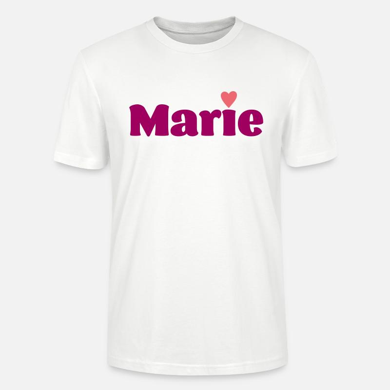 Marie mit Herz Geschenk - Stanley/Stella Unisex Bio-T-Shirt CRAFTER - Weiß