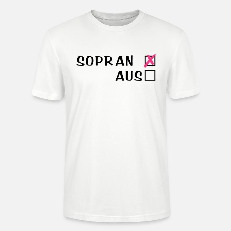 Sopr an oder aus - Stanley/Stella Unisex Bio-T-Shirt CRAFTER - Weiß