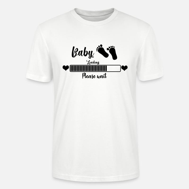 Baby Loading, Please Wait - T-shirt bio CRAFTER Stanley Stella Unisexe - blanc