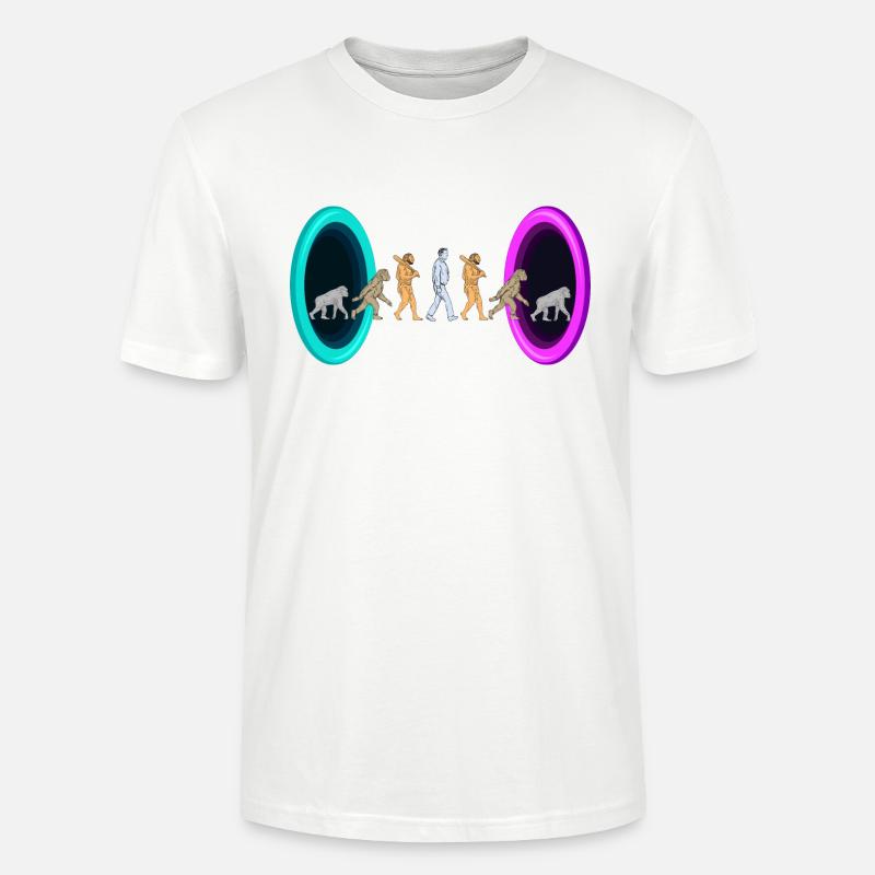 Evolution durch Portale - Stanley/Stella Unisex Bio-T-Shirt CRAFTER - Weiß