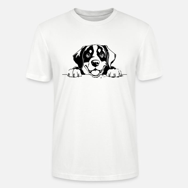 Großer Schweizer Sennenhund - Stanley/Stella Unisex Bio-T-Shirt CRAFTER - Weiß