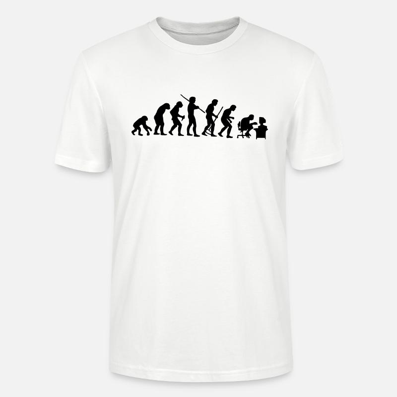 Evolution - Stanley/Stella CRAFTER Unisex Organic T-Shirt - white