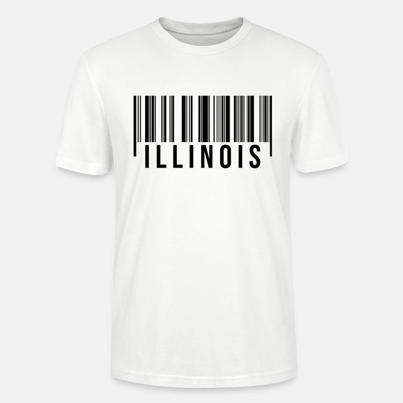 Illinois Barcode - Stanley/Stella Unisex Bio-T-Shirt CRAFTER - Weiß
