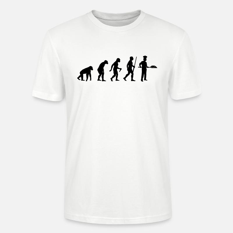 Bäcker Evolution - Stanley/Stella Unisex Bio-T-Shirt CRAFTER - Weiß