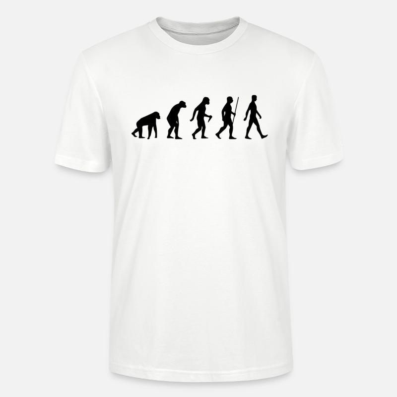 evolution - Stanley/Stella CRAFTER Unisex Organic T-Shirt - white