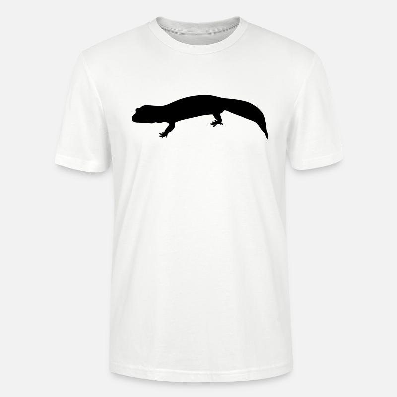 gecko silhouette - Stanley/Stella Unisex Bio-T-Shirt CRAFTER - Weiß